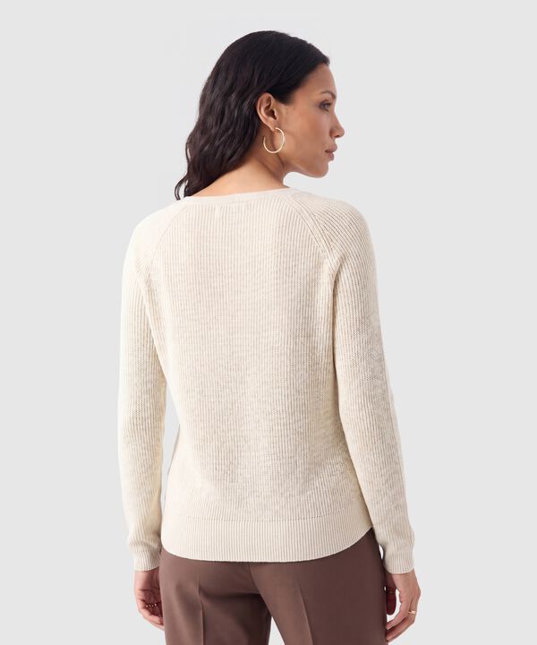 Saco Tejido Escote V Para Mujer