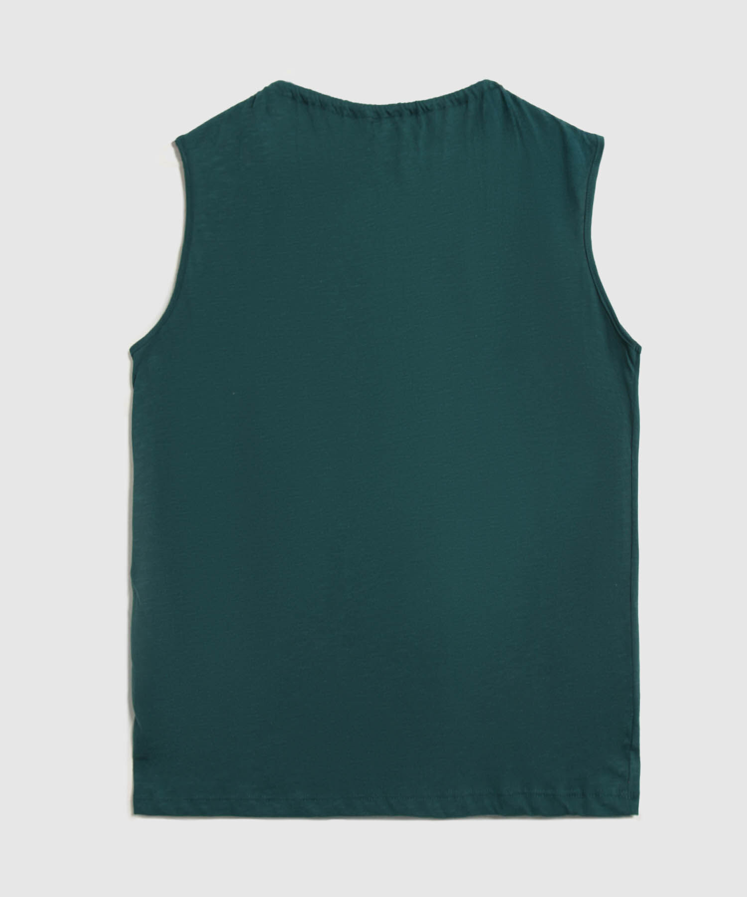 Camiseta Unicolor Con Cuello Ajustable 