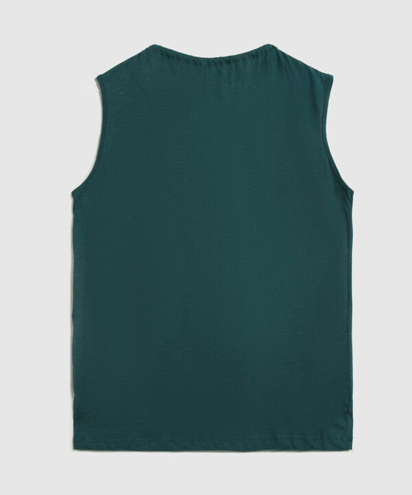 Camiseta Unicolor Con Cuello Ajustable  image number null