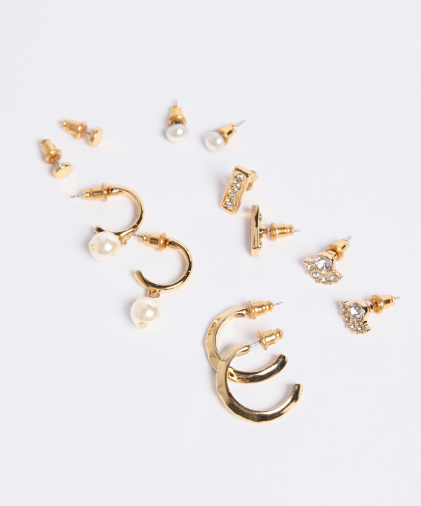 Aretes Set X 6 Pares De Aretes Ref. Kf233-0018