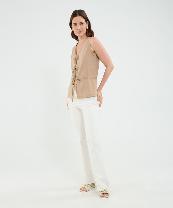 Blusa manga sisa para mujer image number null
