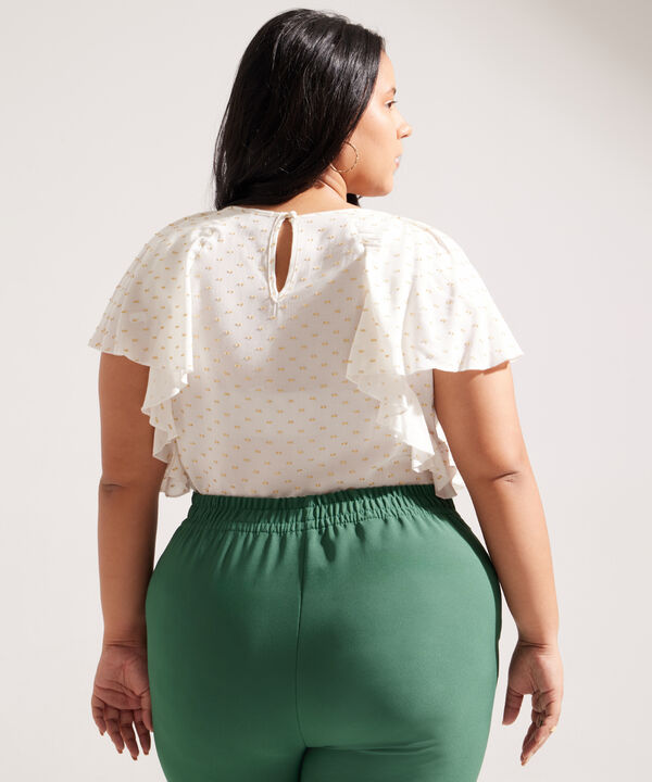 Blusa Manga Corta con Boleros