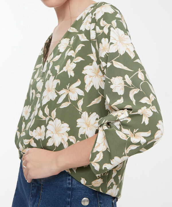 Blusa Manga 3/4 Estampada
