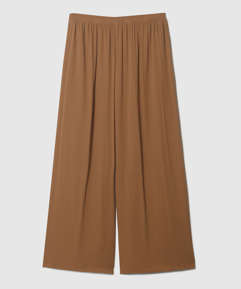 Pantalón Palazzo Amplio Con Elástico