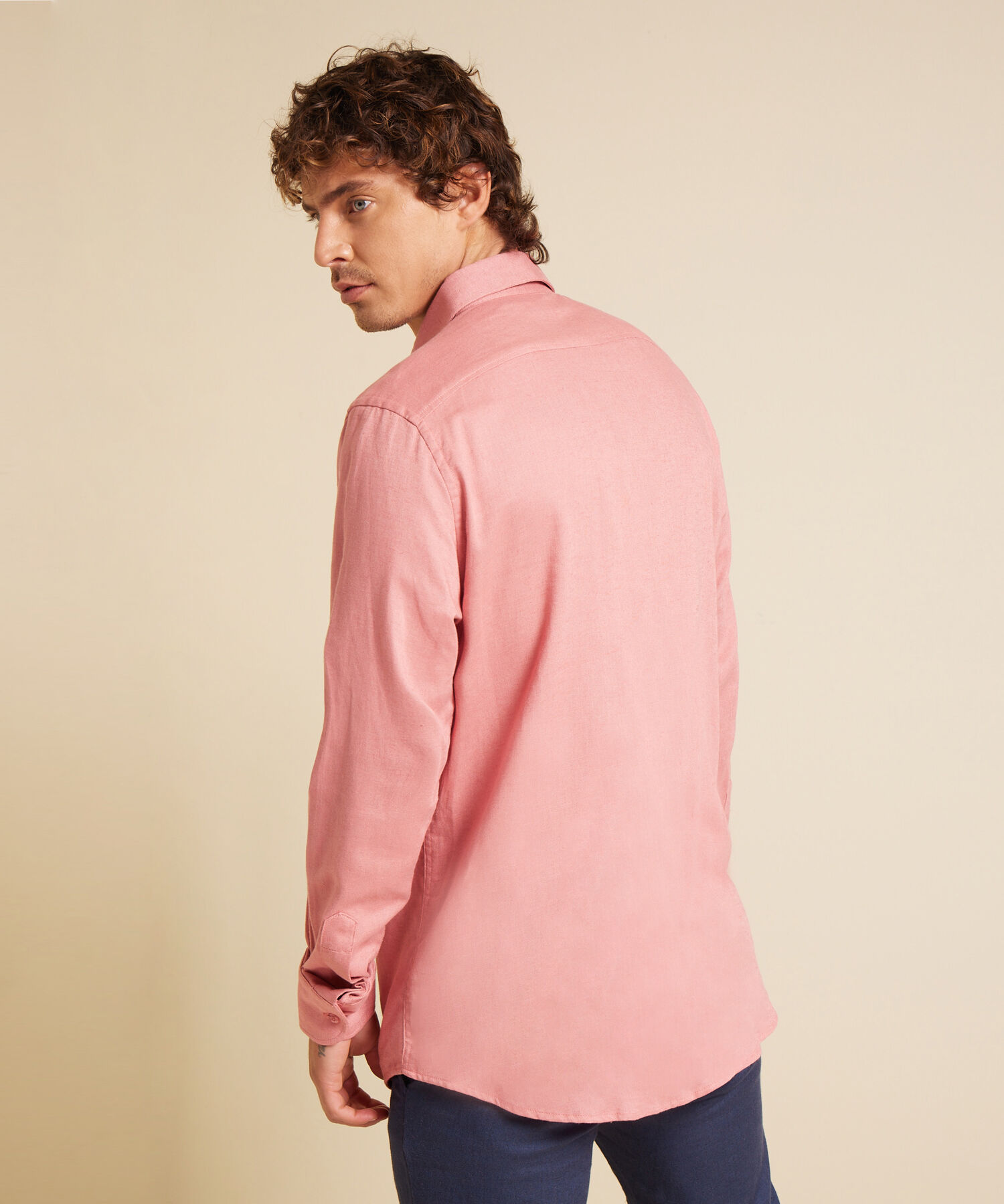 Camisa Unicolor Manga Larga