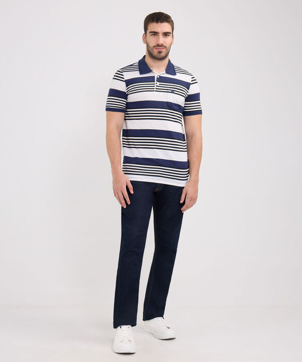 Polo Preteñida Cuello Y Puños Tejidos Con Bolsillo image number null