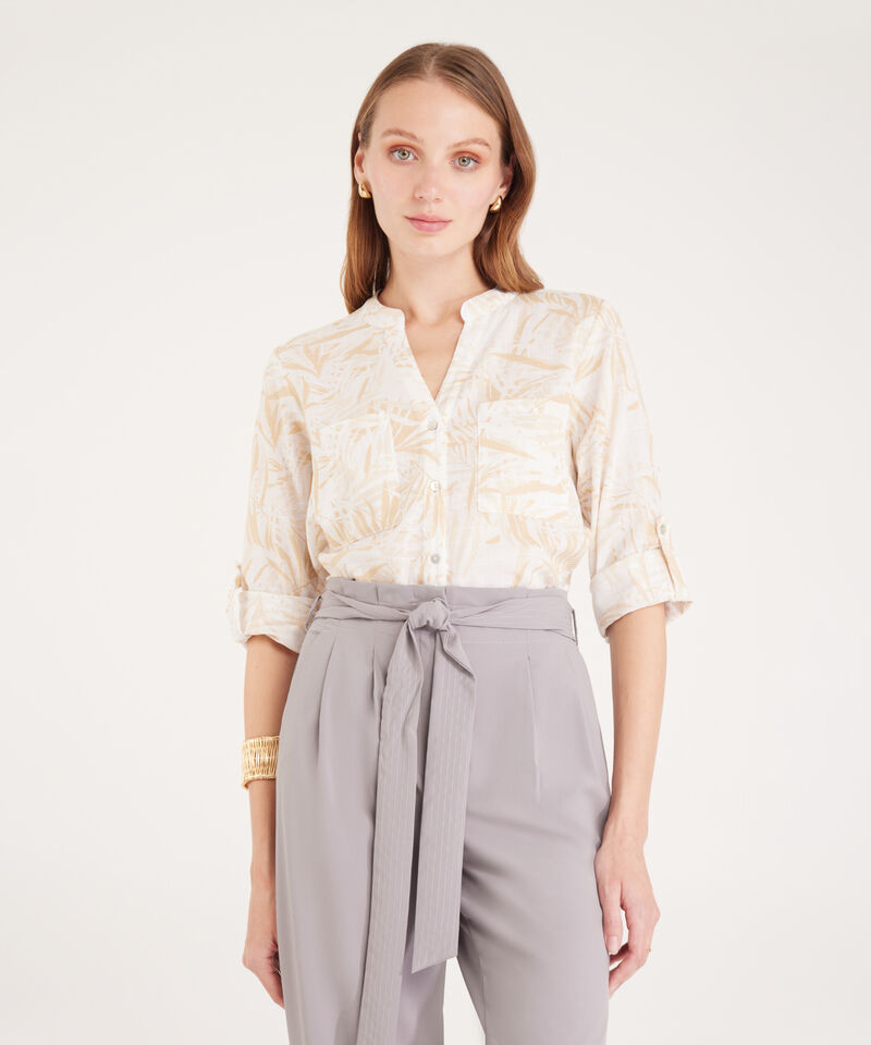 Blusa Manga Larga  Estampada