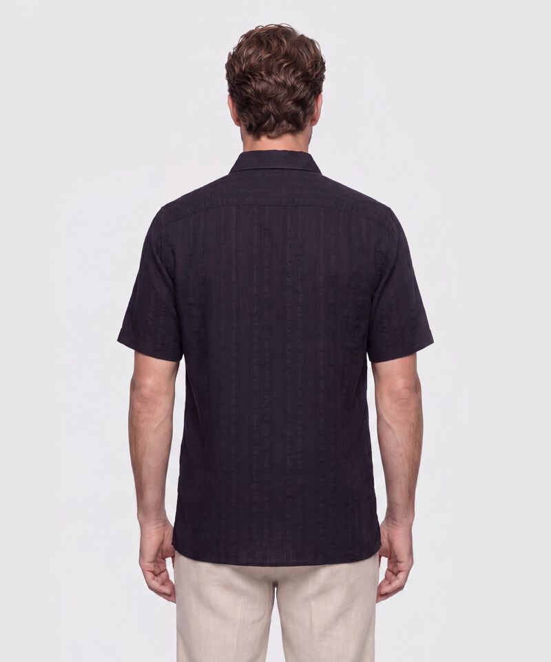 Camisa Manga Corta Texturizada para Hombre