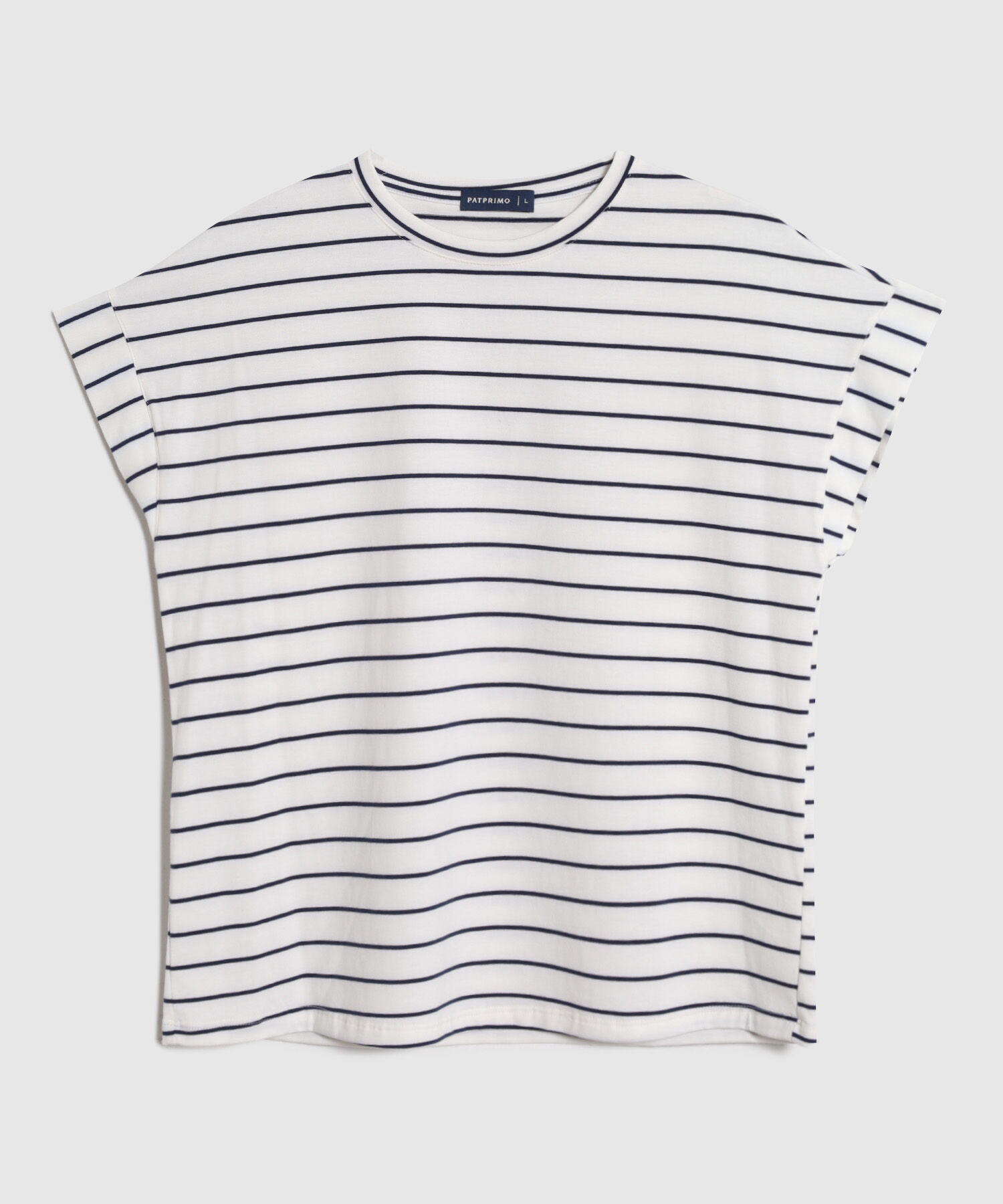 Camiseta Para Mujer Estilo Náutico Manga Corta Holgada