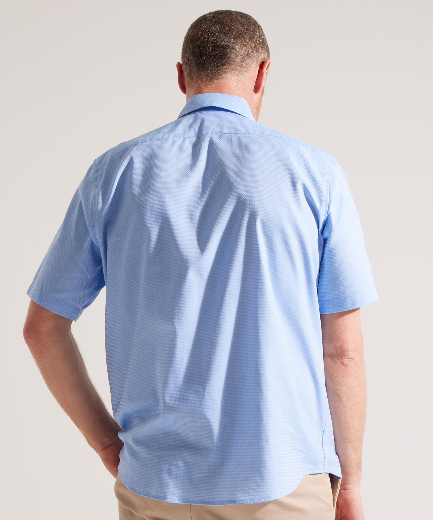 Camisa con Estampado de Puntos