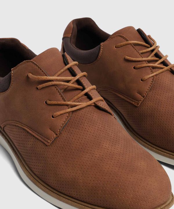 Zapatos Casuales de Cuero Liso para Hombre image number null