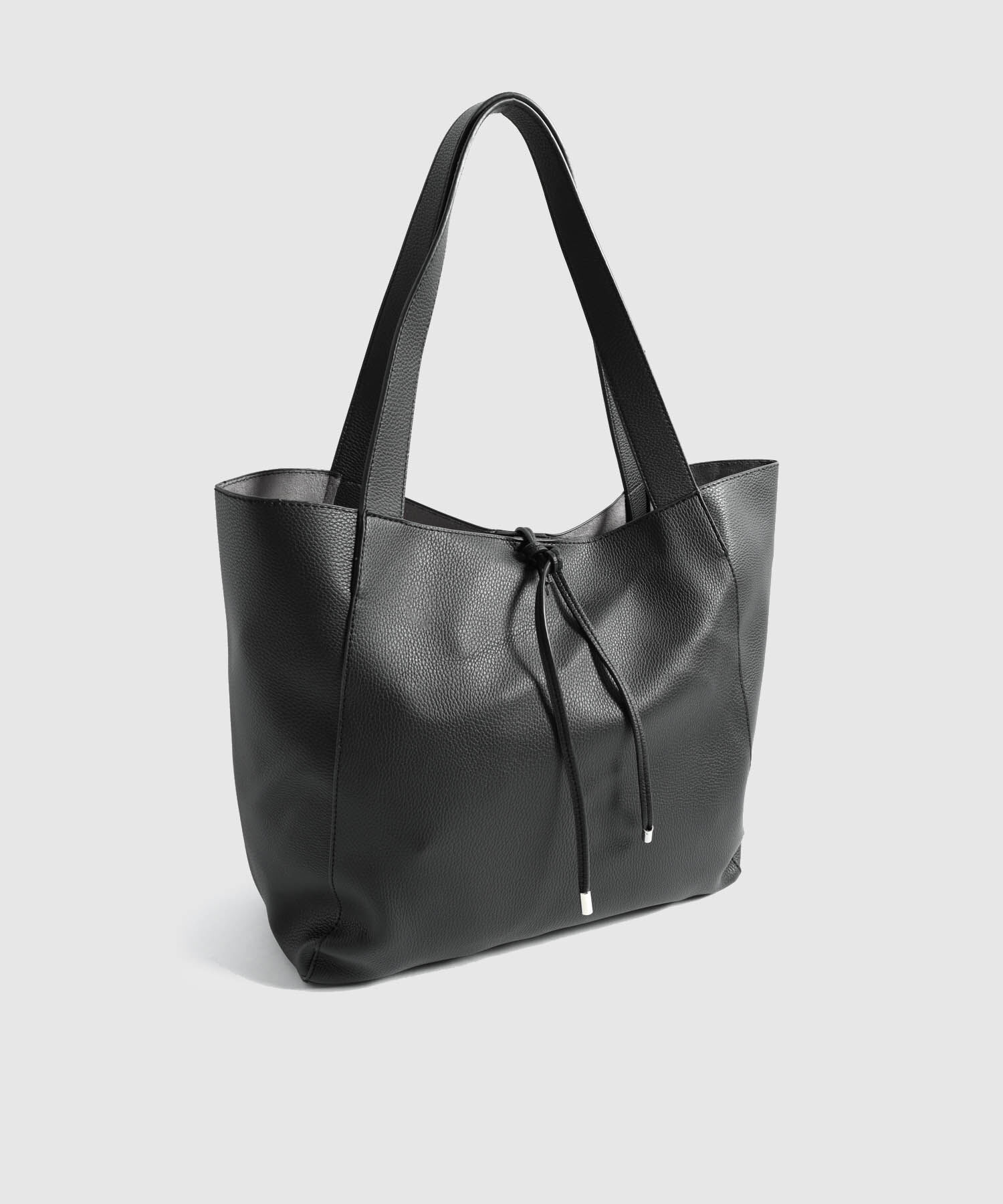 Bolso Unicolor Con Cierre Ajustable Mujer