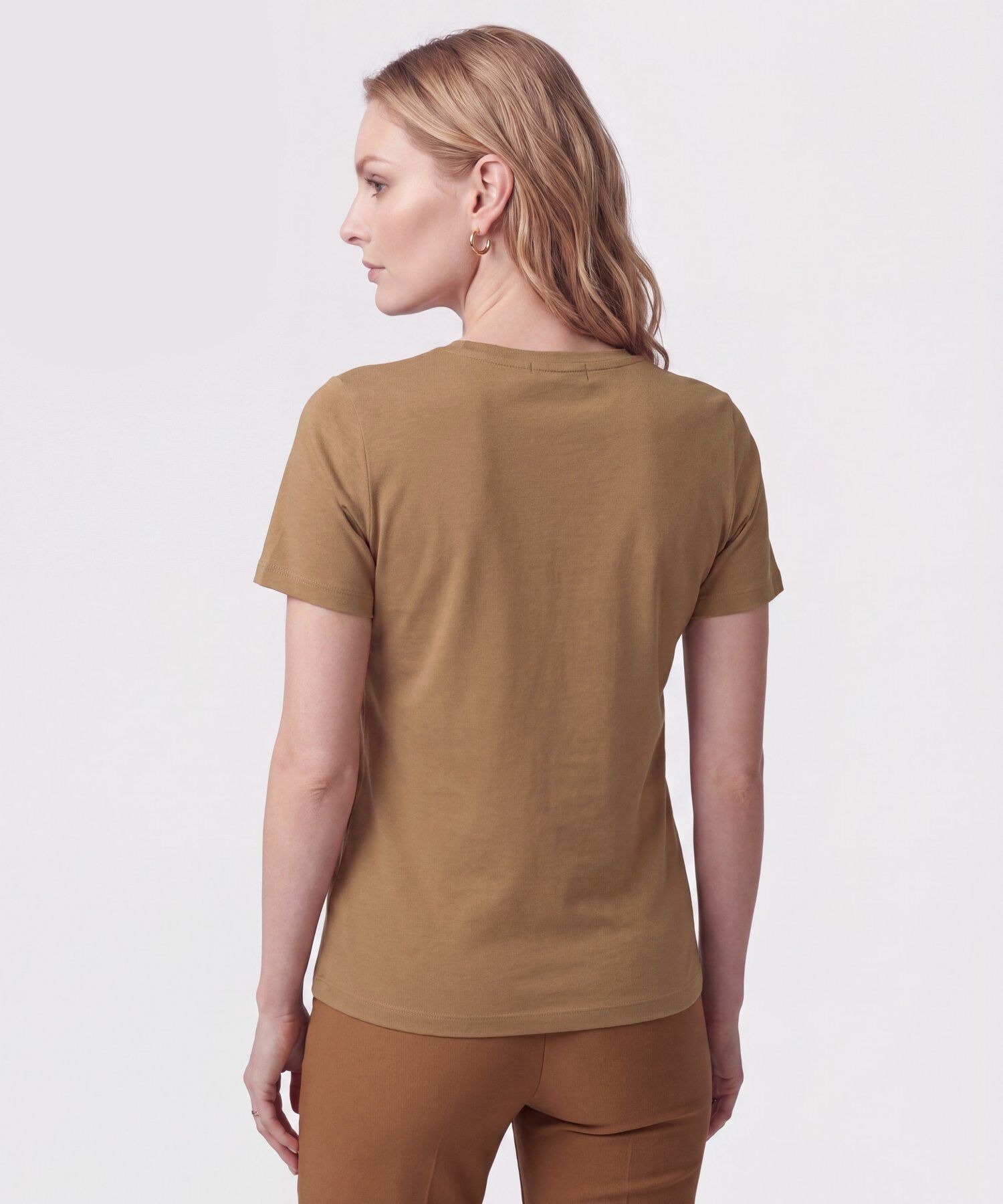 Camiseta De Cuello Redondo Para Mujer