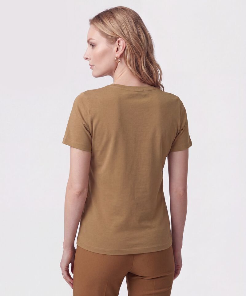 Camiseta De Cuello Redondo Para Mujer