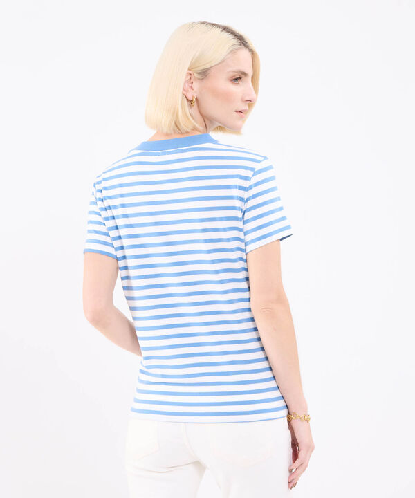 Camiseta A Rayas Para Mujer