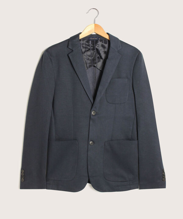 Blazer Unicolor Con Textura