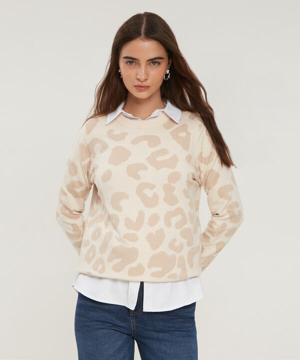 Saco Cuello Redondo Manga Larga