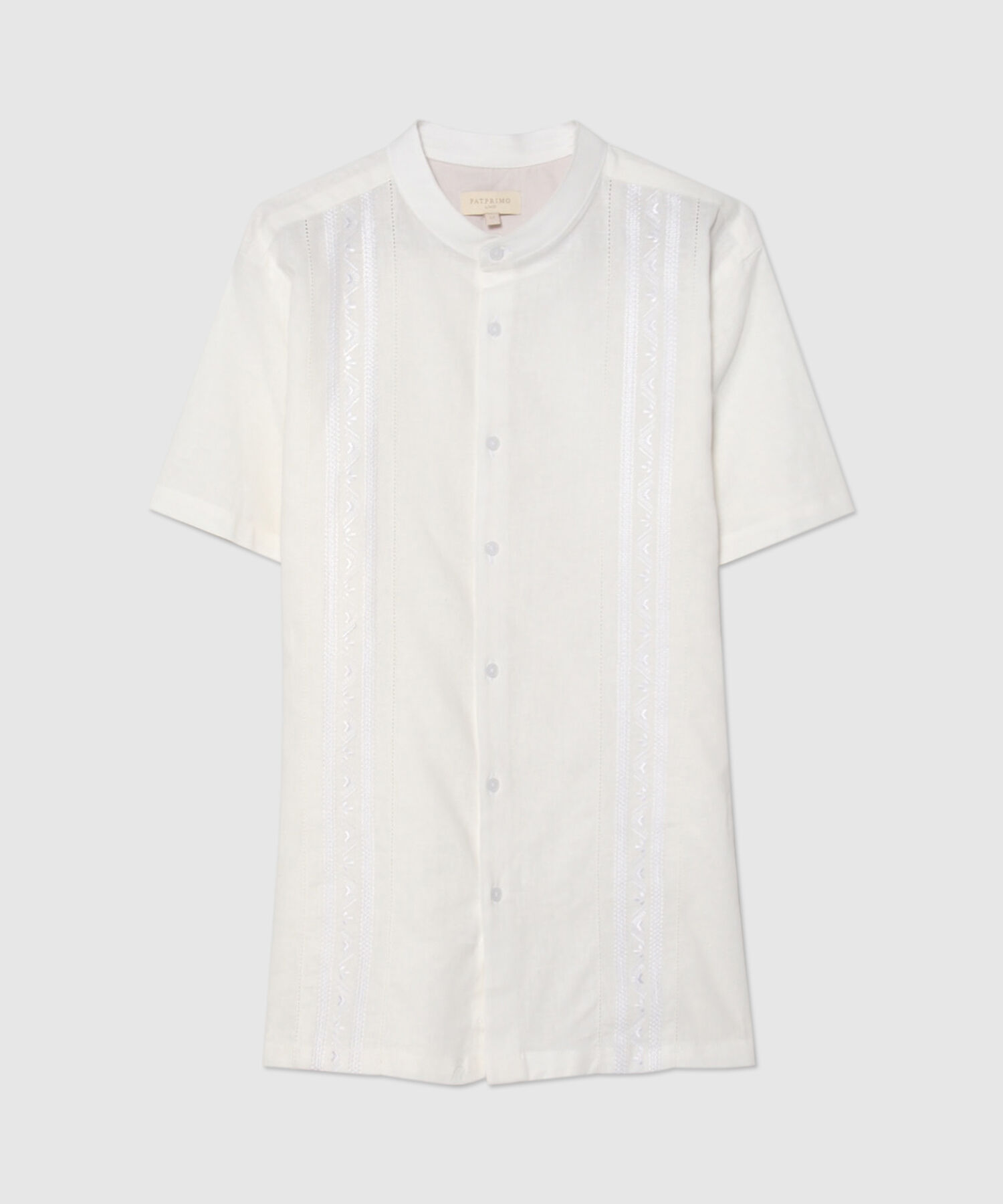 Camisa Guayabera con Cuello Mao