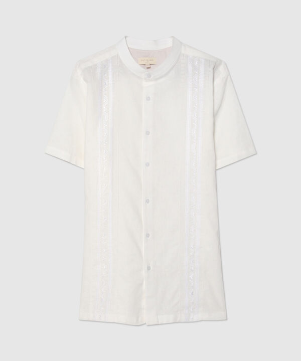 Camisa Guayabera con Cuello Mao