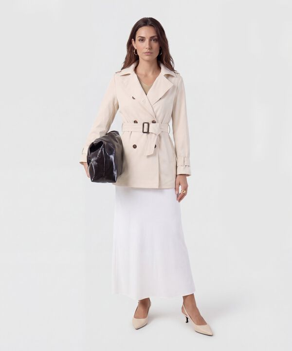 Saco De Punto Cuello En V Mujer