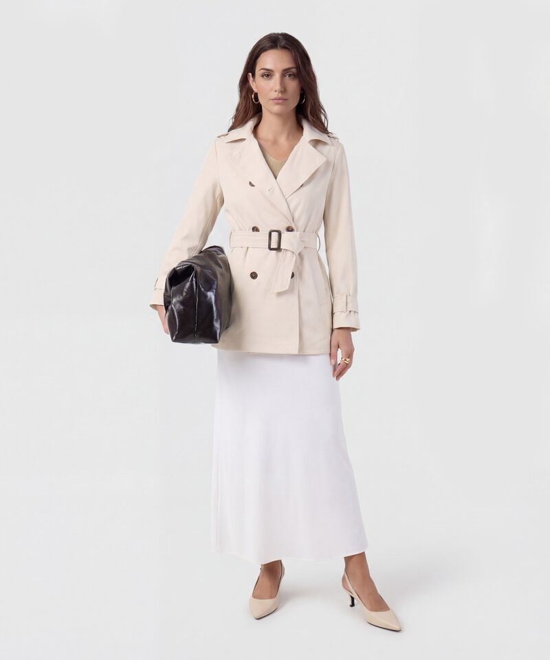 Saco De Punto Cuello En V Mujer