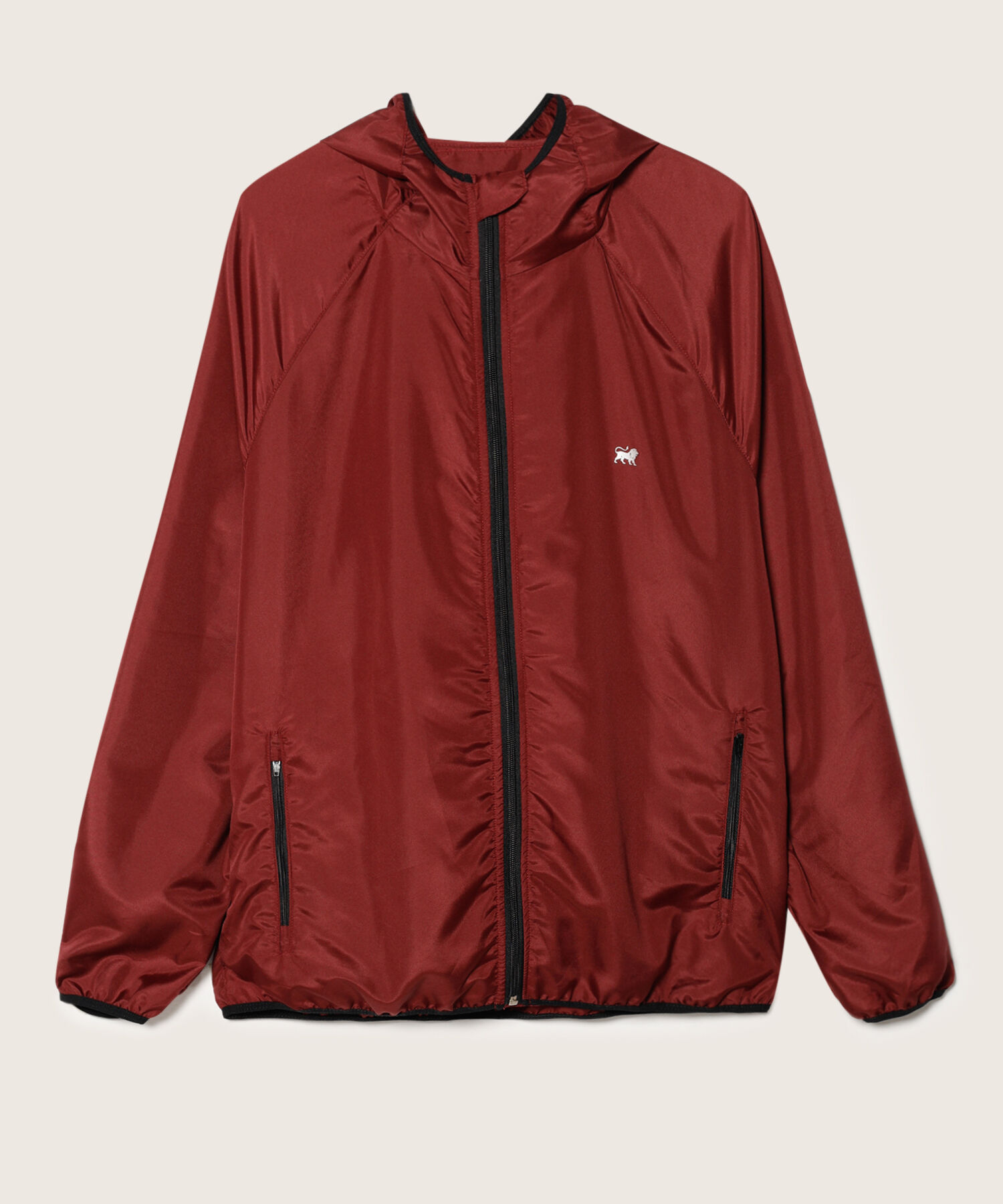 Chaqueta Deportiva Tejido Plano Unicolor, Manga Ranglan