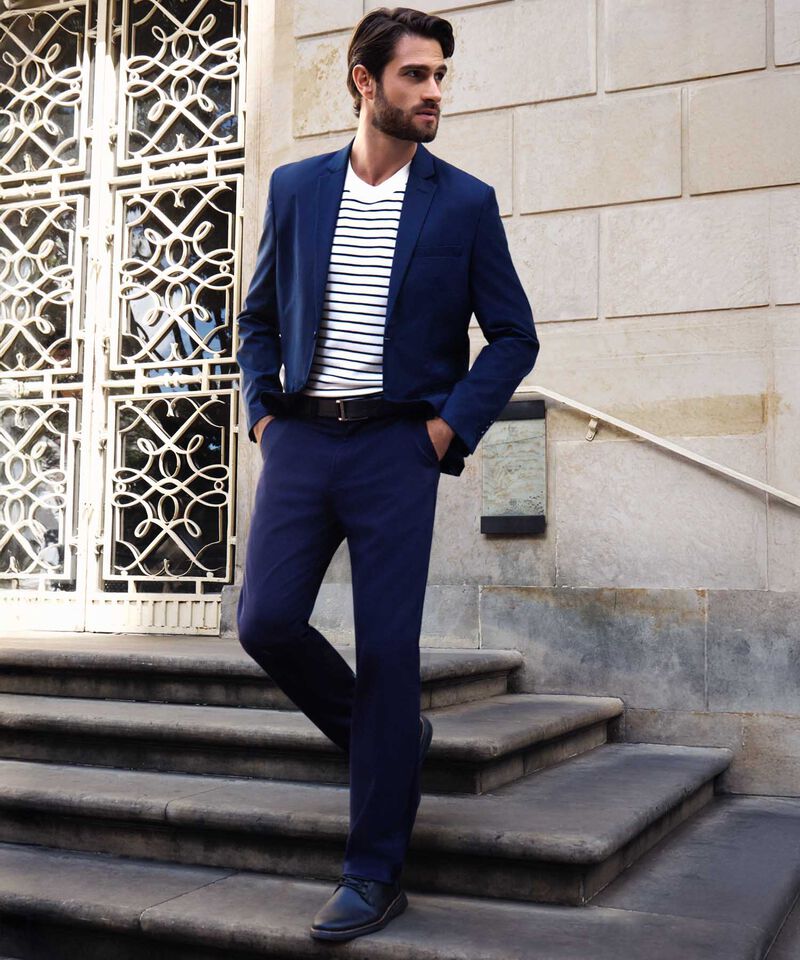 Pantal&oacute;n Unicolor Para Hombre