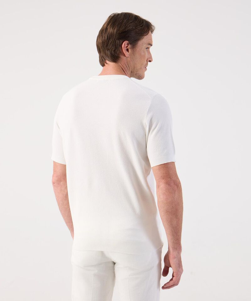Camiseta de Punto Fino para Hombre Manga Corta