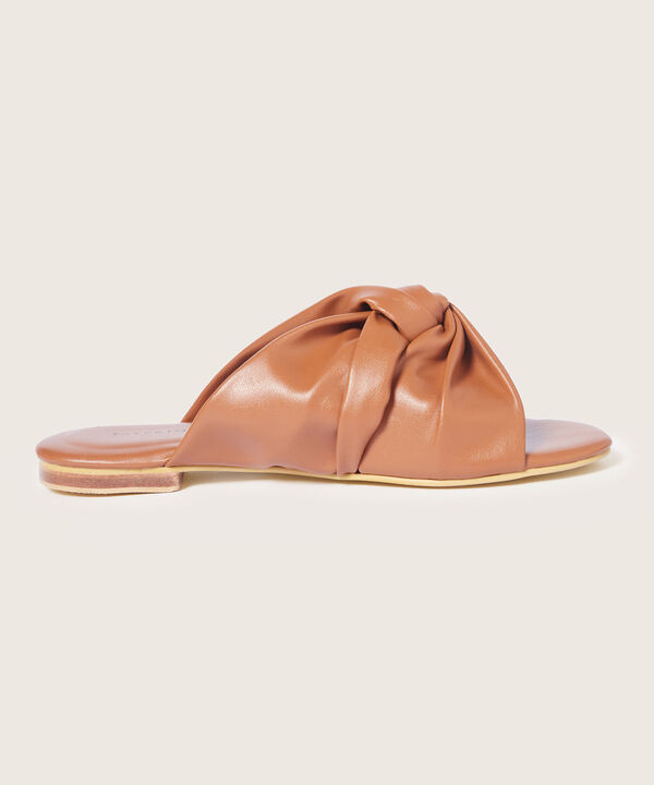 Sandalias con diseño de nudo