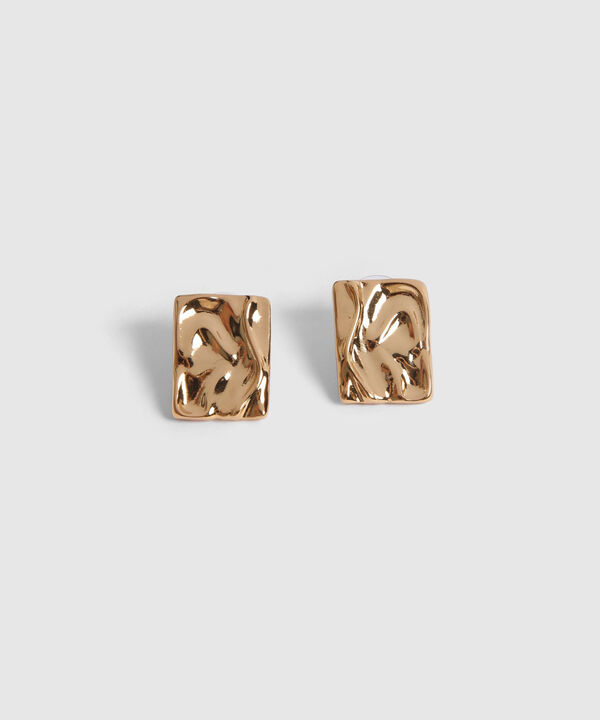 Aretes Corrugados Dorados image number null