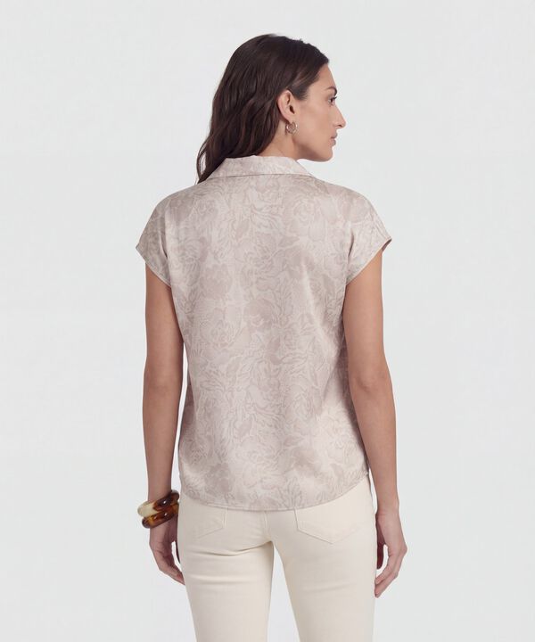 Blusa Manga Corta Estampada 