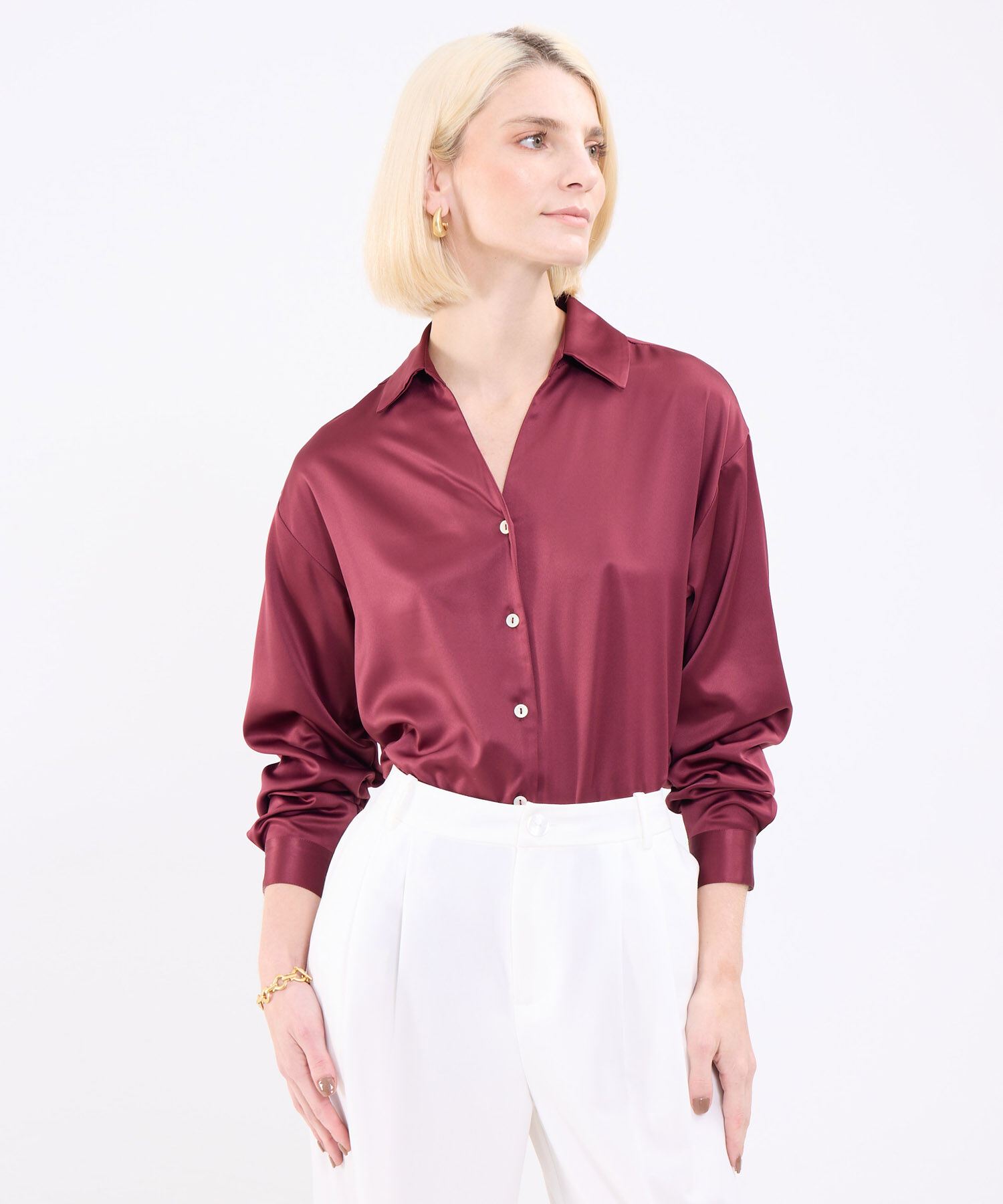 Camisa Manga Larga Unicolor