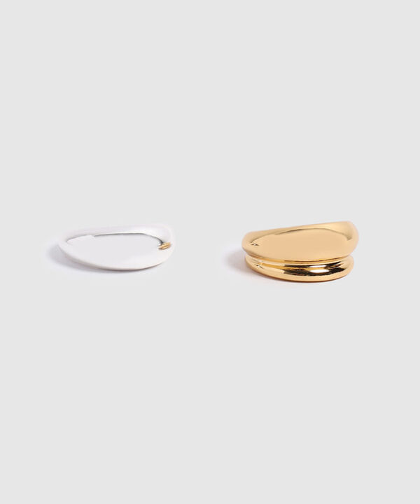 Set de Anillos Gruesos tipo Sello Para Mujer image number null