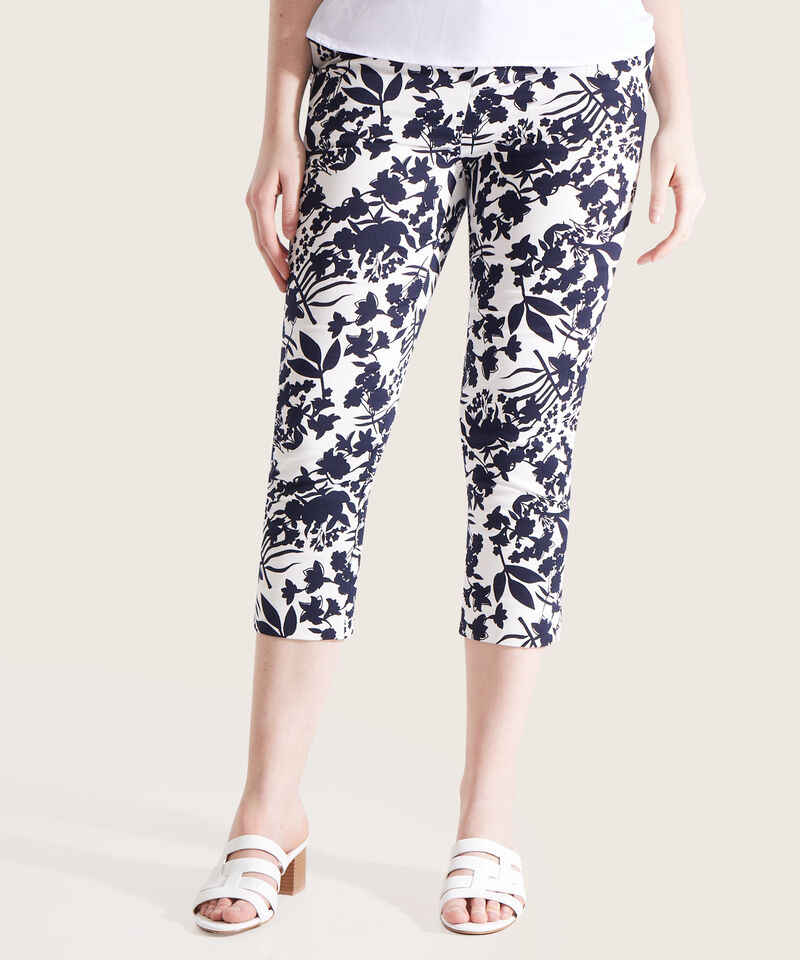 Pantalón Capri Con Bolsillos Laterales