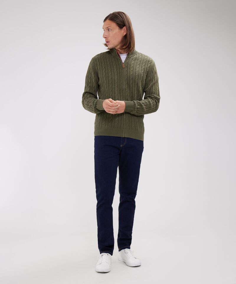 Saco Cuello Alto Con Cremallera