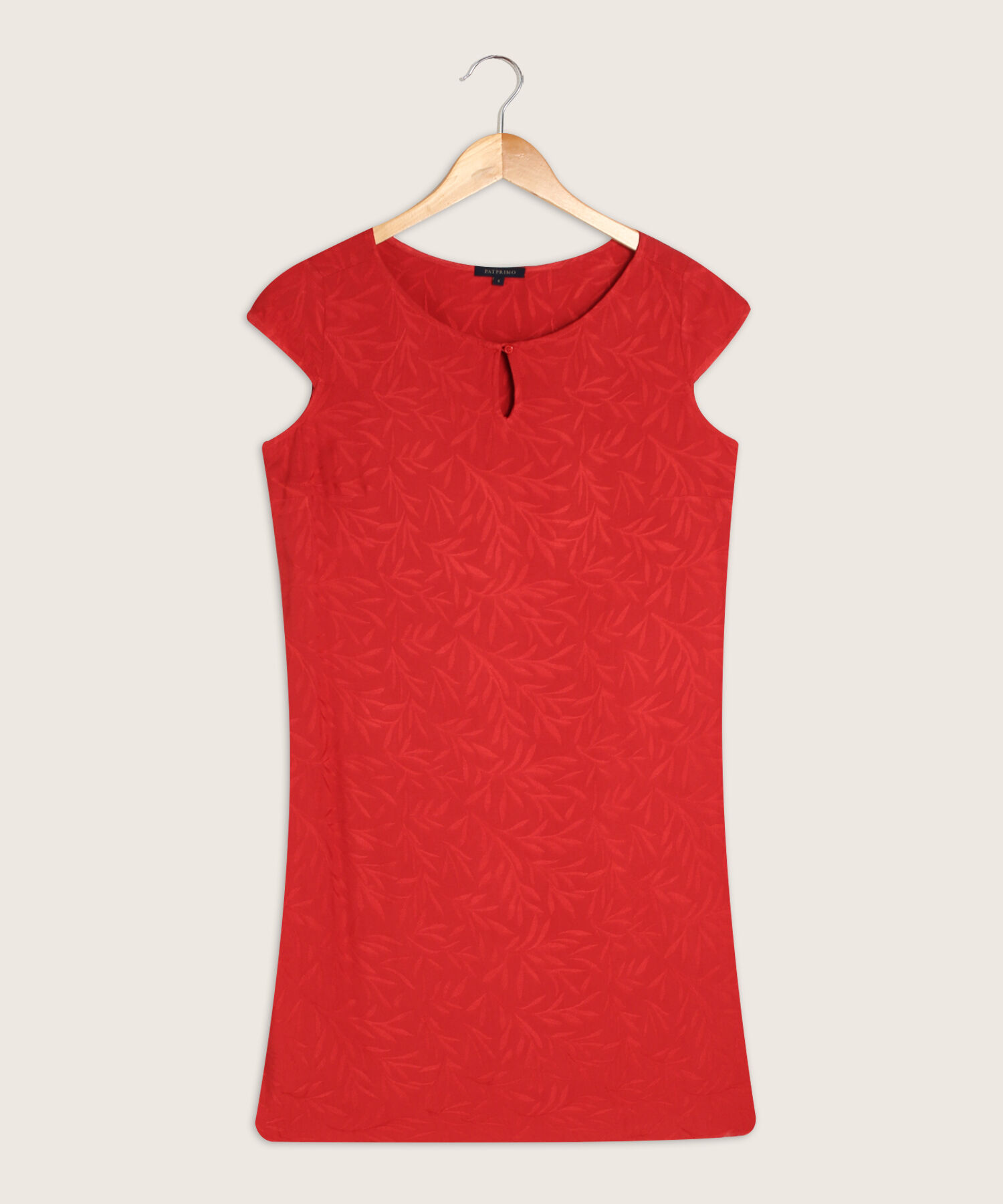 Vestido Unicolor Manga Corta