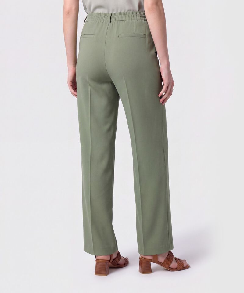 Pantal&oacute;n Recto con L&iacute;nea de Quiebre Para Mujer