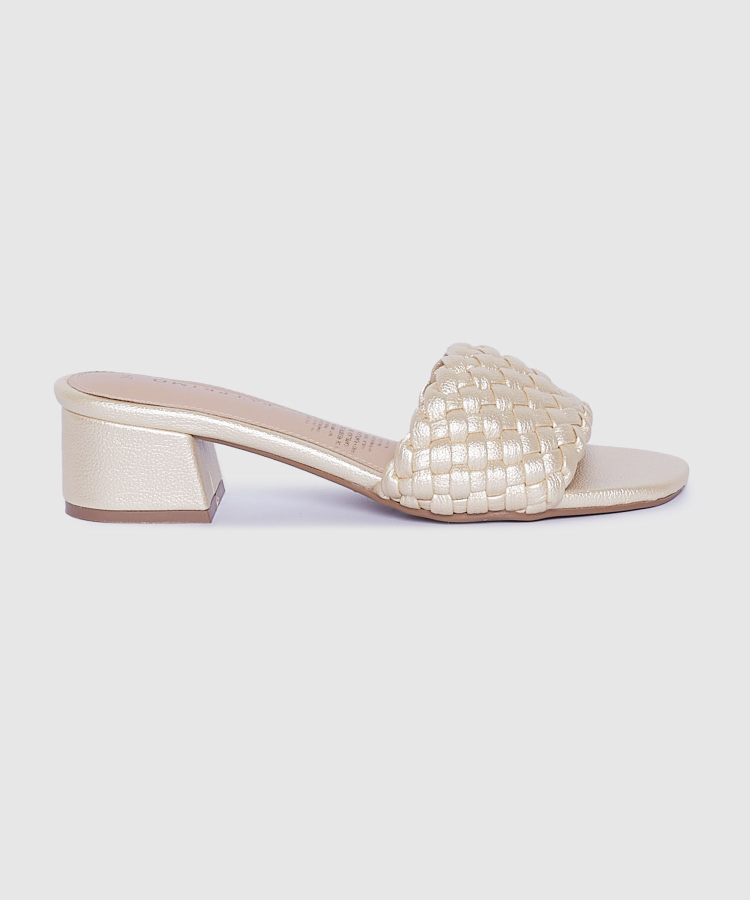 Sandalias Tejidas Metalizadas