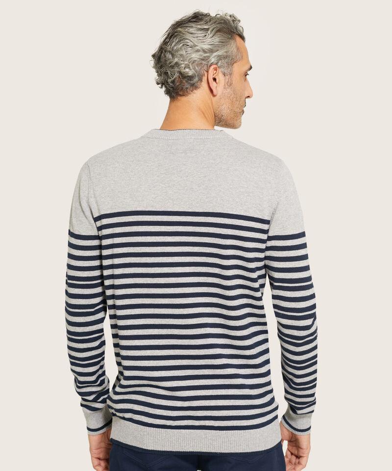 Saco De Punto A Rayas Para Hombre