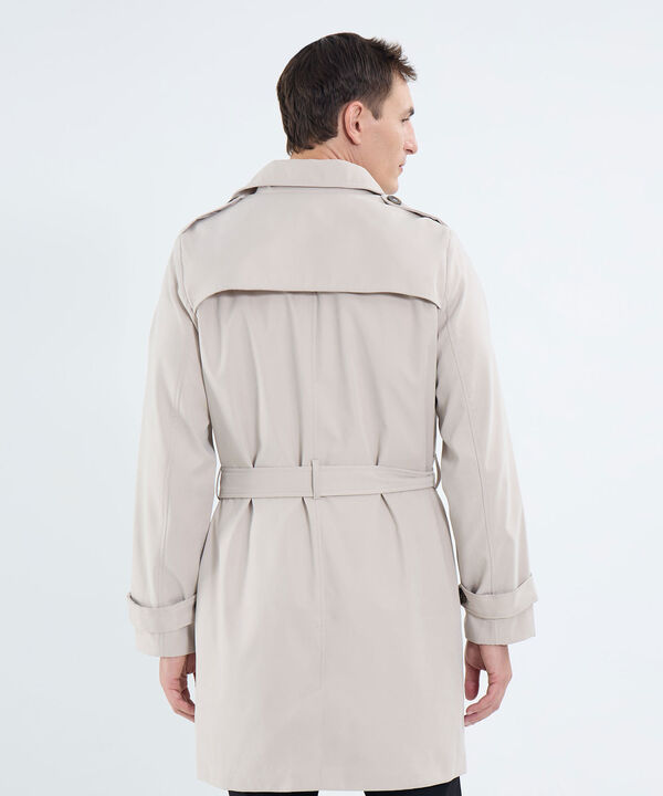 Chaqueta Trench Para Hombre
