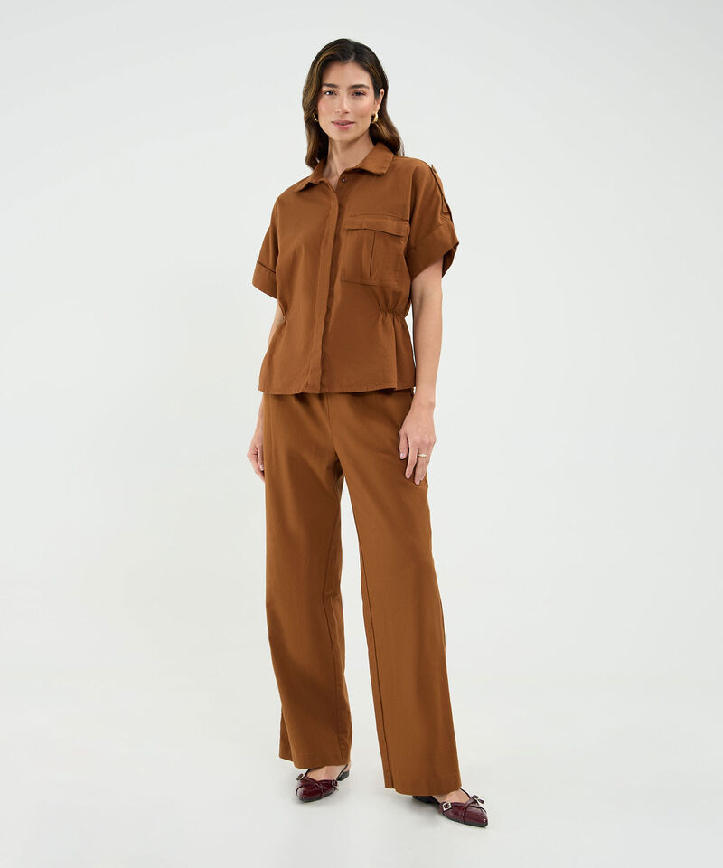 Pantalón en Efecto Lino