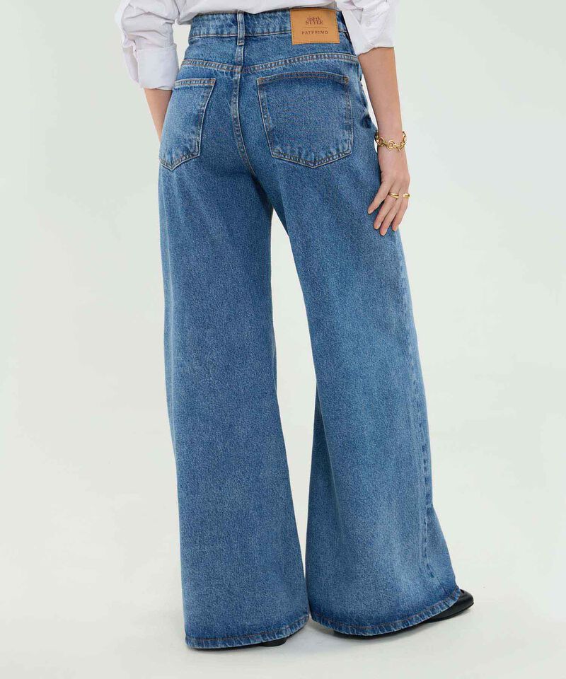 Jean Extra Wide Leg Tono Azul Medio