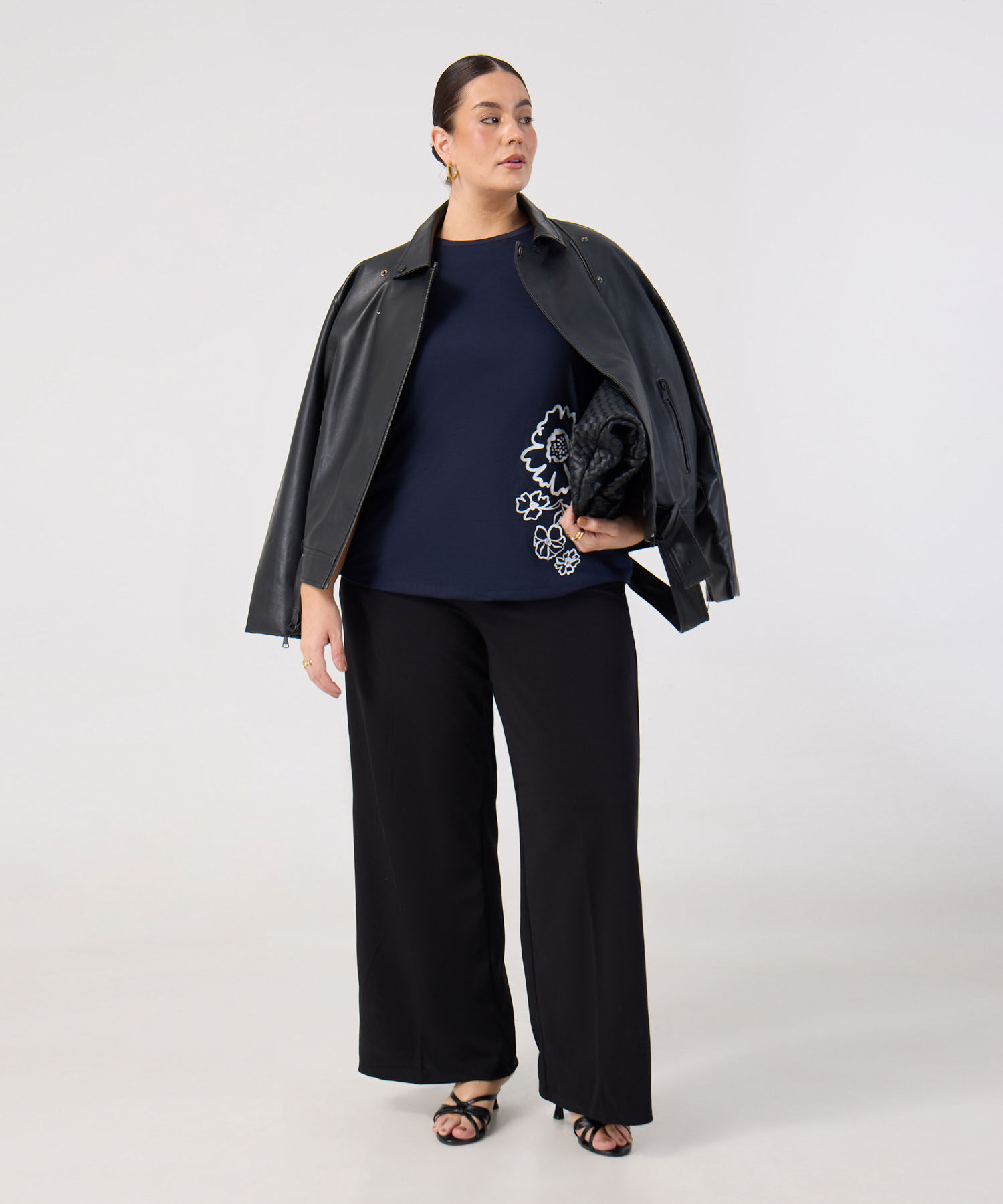 Camiseta Manga Corta Para Mujer Curvy