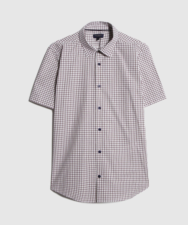 Camisa Manga Corta  Preteñida Slim Fit