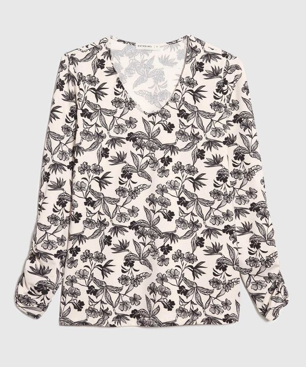 Camiseta Manga Larga Estampada