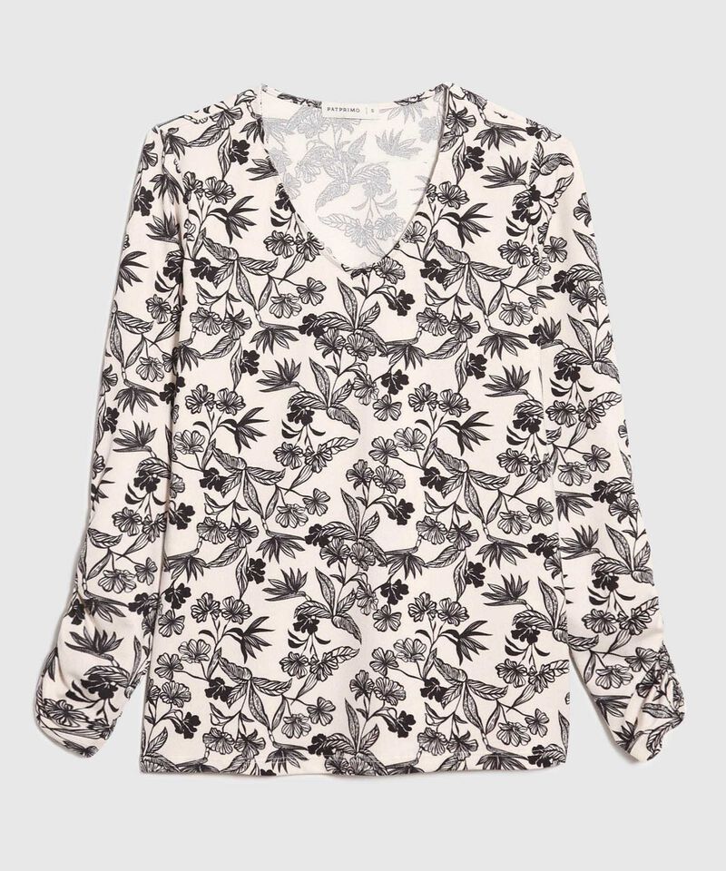 Camiseta Manga Larga Estampada