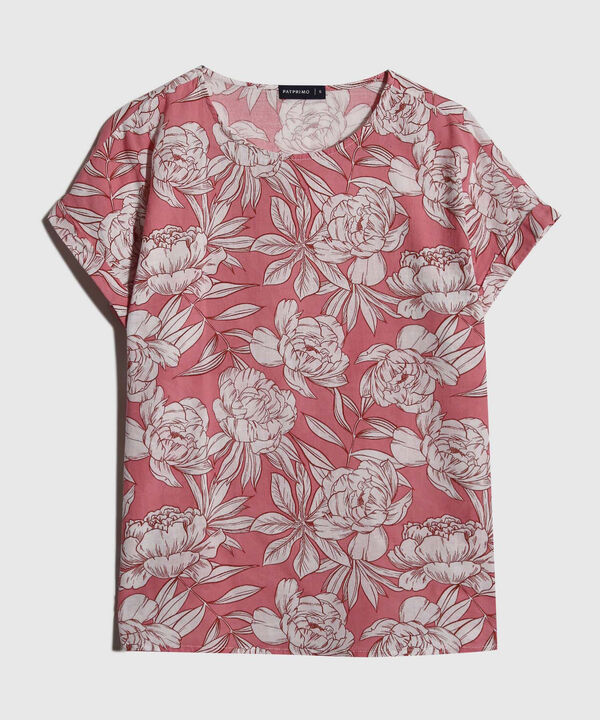Blusa Manga Corta Estampada