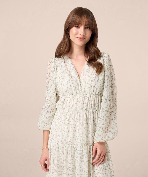 Vestido Largo Con Cintura Enresortada Para Mujer