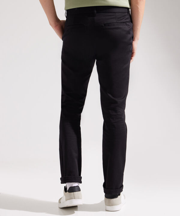 Pantalón Moda Unicolor Con Pretina Recta