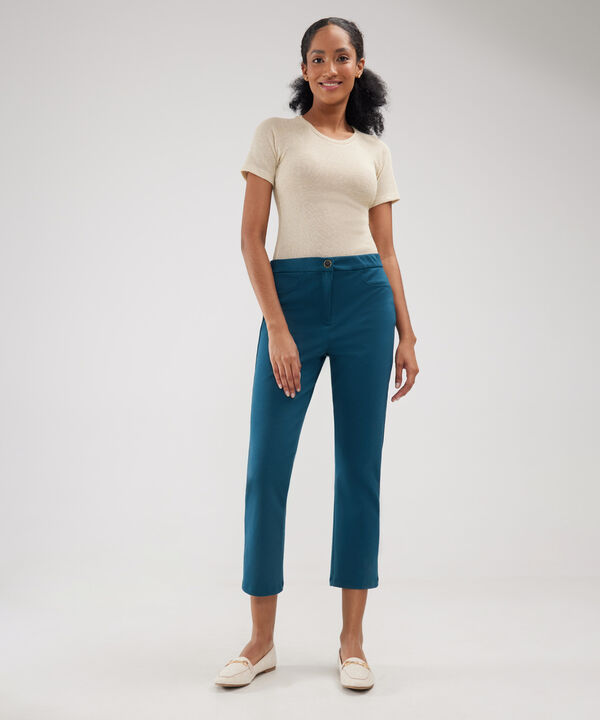 Leggins Unicolor Con Cierre Botón image number null